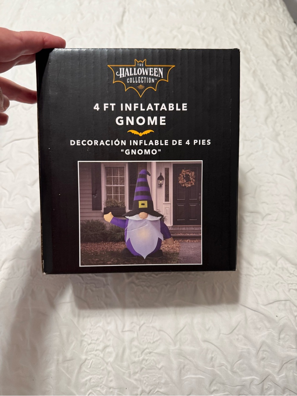 The Halloween Collection 4 ft Inflatable Purple Gnome Décor